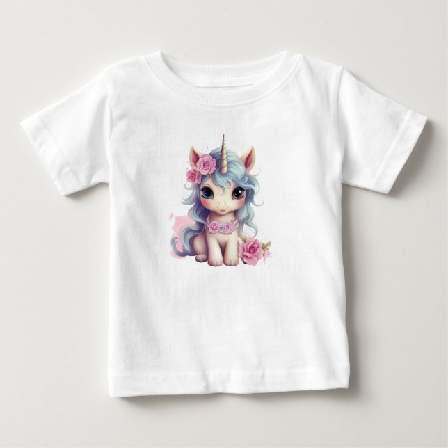 Camiseta Fada Fada Cacinha Unicórnio Espalhando Fantasia (Frente)