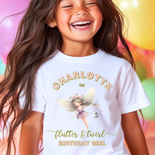 Camiseta Fada Fantasia Primeira Flor Silvestre 