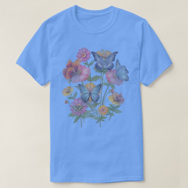 Camiseta Fada Grunge Butterfly Fairycore Gótico estético Co (Frente do Design)