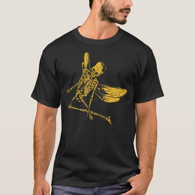 Camiseta Fada Grunge Fairycore Aestesia Skeleton Butterfl (Frente)