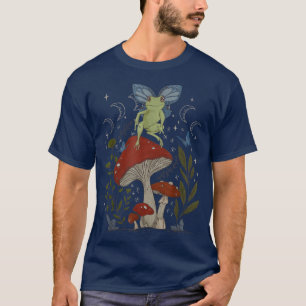 Camiseta Fada Grunge Fairycore Sapo estético borboleta Mu