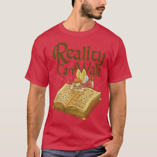 Camiseta Fada Lendo Fantasia Livro Fairytales T-Shir