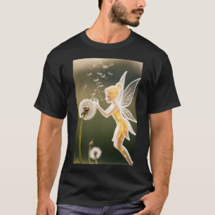 Camiseta Fada Luz Nascida & Magia de Dente-de-Leão
