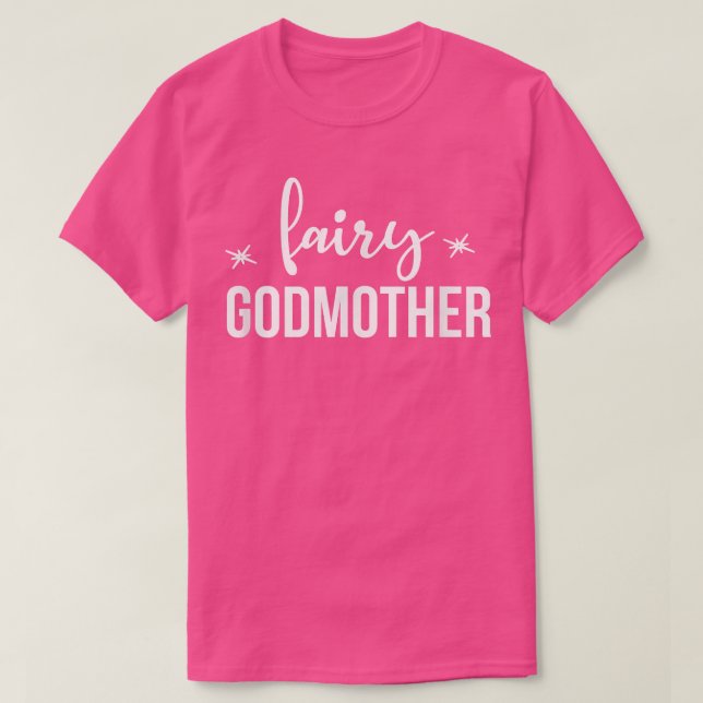 Camiseta Fada Madrinha Cute para a família de tia-mulher (Frente do Design)
