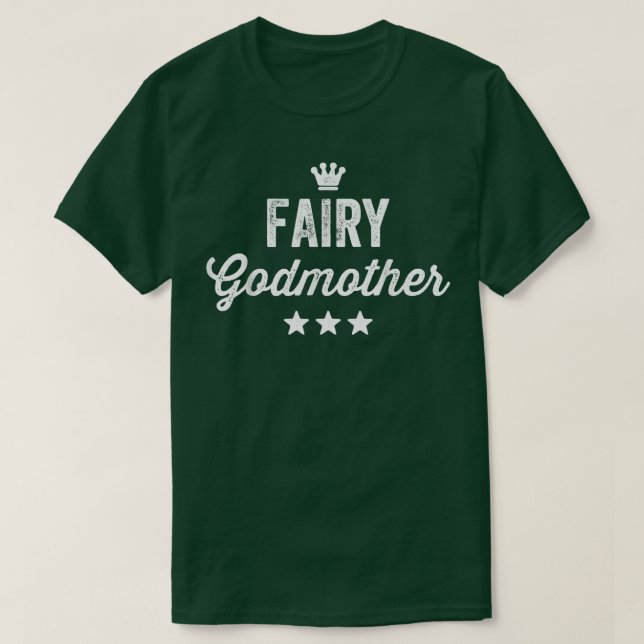 Camiseta Fada Madrinha T Wand Star Spell Fantasy Gift (Frente do Design)