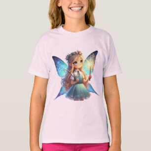 Camiseta Fada Mágica de volta ao Tee da Menina da Escola