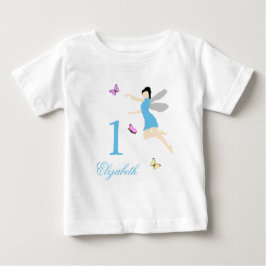 Camiseta Fada Menina de Primeiro Aniversário