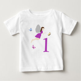 Camiseta Fada Menina de Primeiro Aniversário