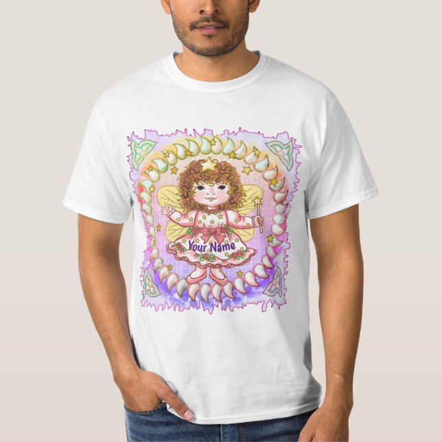 Camiseta Fada Menina Rosa (Frente)