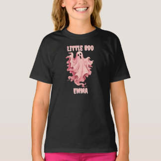 Camiseta Fada Pequena Boo Pinkoween Fantasma Aquarela
