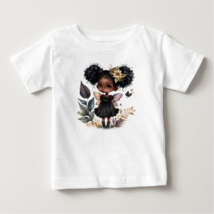 Camiseta Fada preta fofa