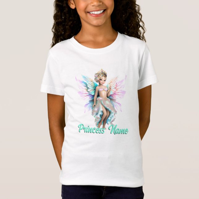 Camiseta Fada, princesa da neve, desenho em 3D fantasia (Frente)