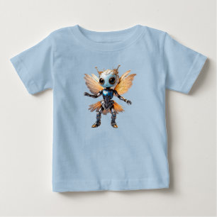 Camiseta Fada Robô Dançante Menina Formiga Fofa