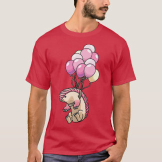 Camiseta Fada Rosa Armadillo Ballon Pichiciego Funny Armad