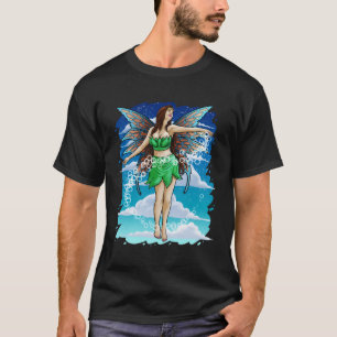 Camiseta Fada Verde Fadas Fadas Fairies Fay Wings Pixie Mag