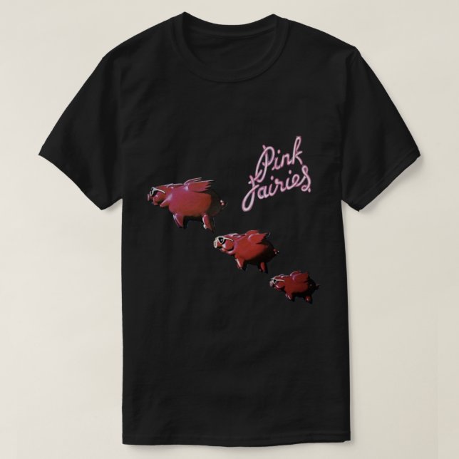Camiseta Fadas cor-de-rosa - Reis de Oblivião - Camisa-T Es (Frente do Design)