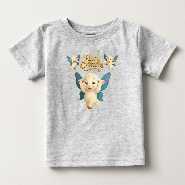 Camiseta Fadas Criaturas™ Cordeiro de Fada (Frente)