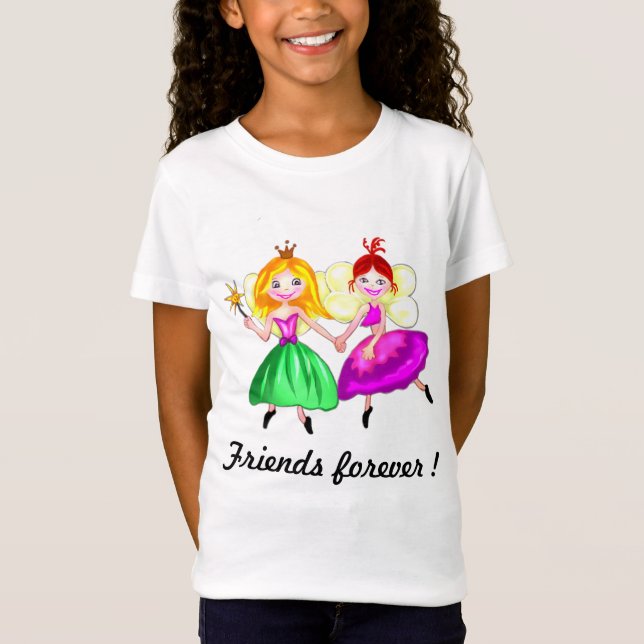 Camiseta Fadas customizáveis da princesa dos melhores (Frente)