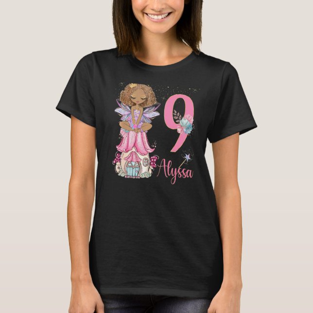 Camiseta Fadas de leite Fadas Feiras Princesa Festa de aniv (Frente)
