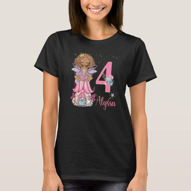 Camiseta Fadas de leite Fadas Feiras Princesa Festa de aniv (Frente)