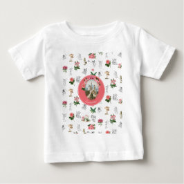 Camiseta Fadas Flor de Rosa Cogumelo Castelo de Fadas Monog