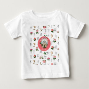 Camiseta Fadas Flor de Rosa Cogumelo Castelo de Fadas Monog