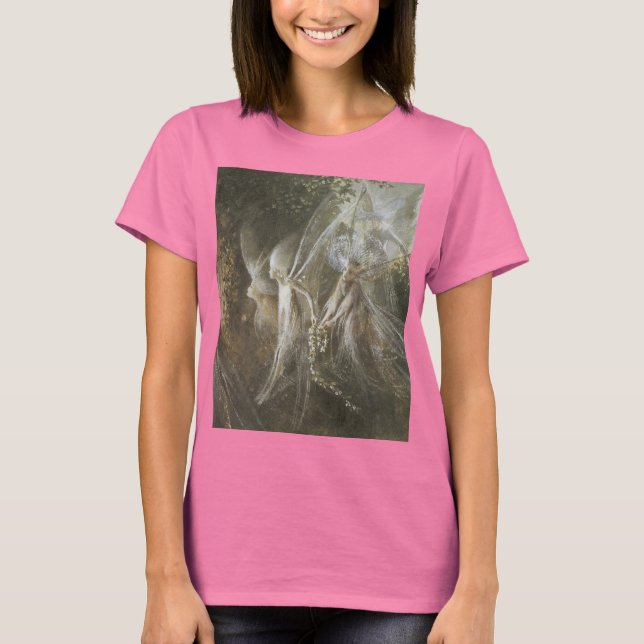 Camiseta Fadas Olhando Através De Um Arco Gótico,1864 (Frente)