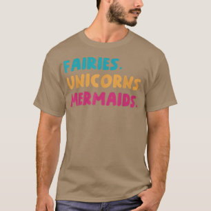 Camiseta Fadas Unicóricas Declaração de Sereia sobre Sereia