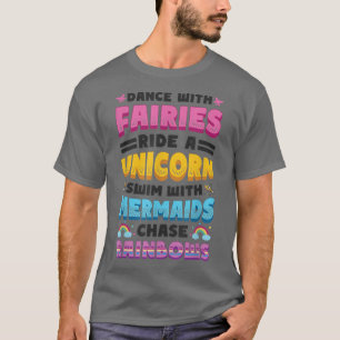 Camiseta Fadas Unicóricas Sereias Raindbows Adoram Fairytal