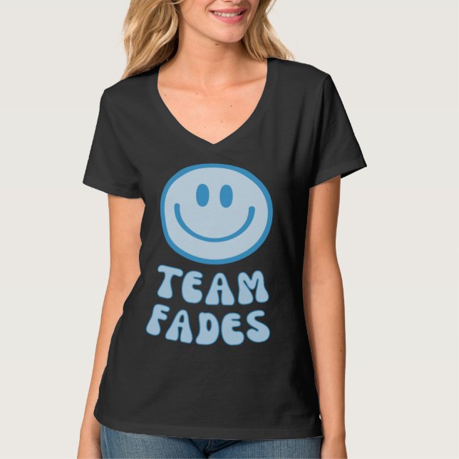 Camiseta Fades or Braids Gender Reveal Retro Team Fades (Frente)