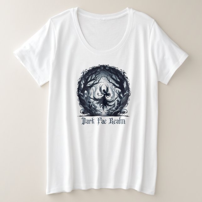 Camiseta Fae Escuro na floresta mágica (Frente do Design)