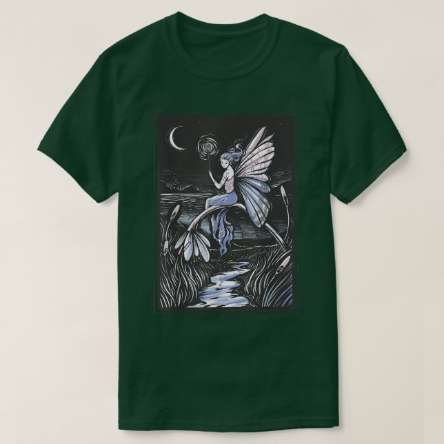 Camiseta Faecore Fairy Night Fairycore Fantasy Magia Nature (Frente do Design)