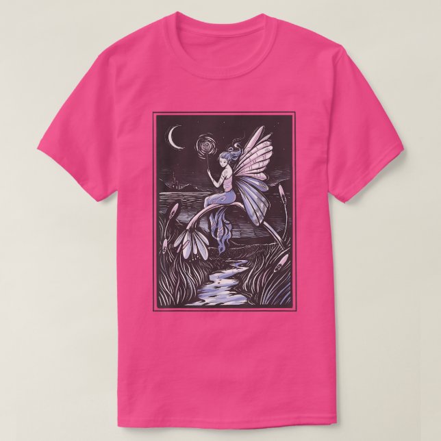 Camiseta Faecore Fairy Night Fairycore Fantasy Magia Nature (Frente do Design)