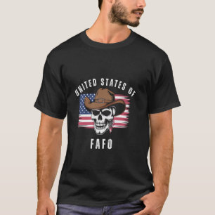 Camiseta FAFO American Flag Skull