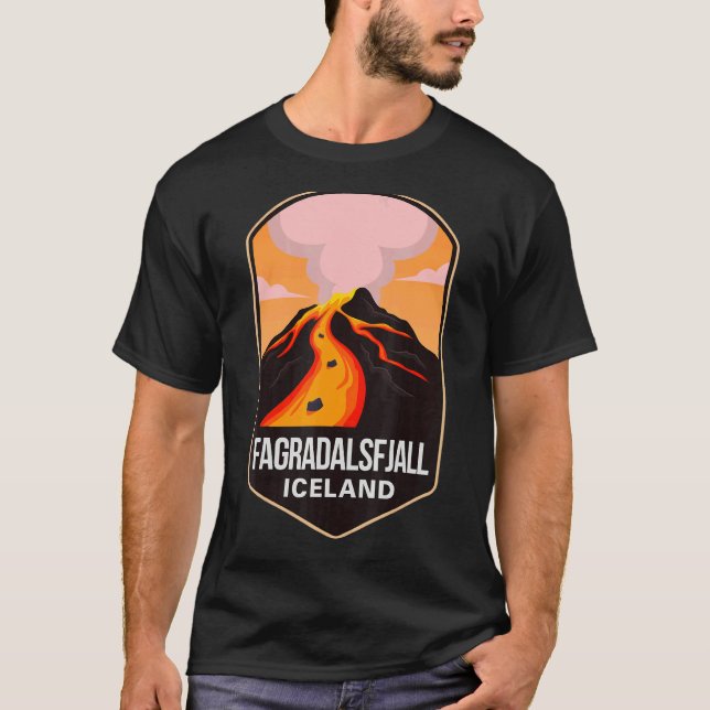 Camiseta Fagradalsfjall 2022 Mountain Volcano Erupted Icela (Frente)