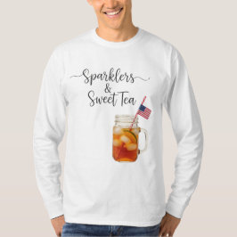 Camiseta Fagulhas & Chá Doce: 4 de Julho Relaxado