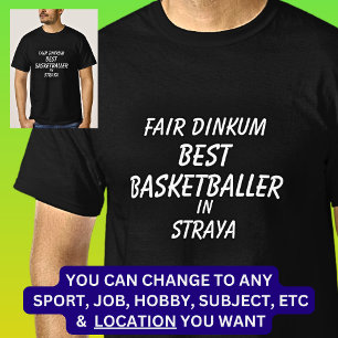 Camiseta Fair Dinkum BEST BASKETBALLER em Straya