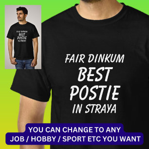 Camiseta Fair Dinkum BEST POSTIE (Postman) em Straya