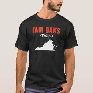 Camiseta Fair Oaks Virginia Estado Americano Viagem Virgem