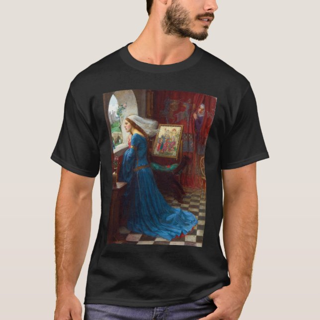 Camiseta Fair Rosamund c. 1916, por John William Waterhouse (Frente)
