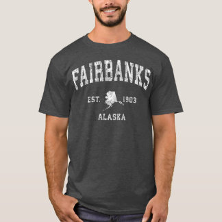 Camiseta Fairbanks Alaska Ak Esportes Atléticos vintage