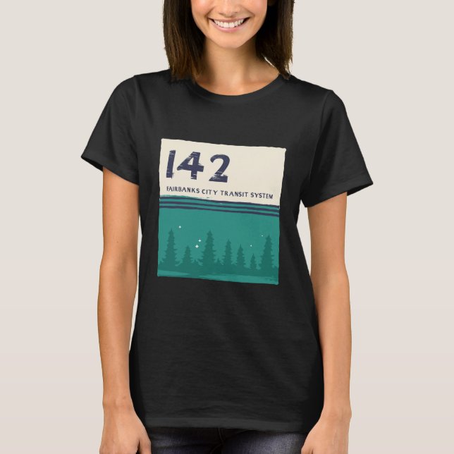 Camiseta Fairbanks City Transit System 142 Magic Bus (Frente)