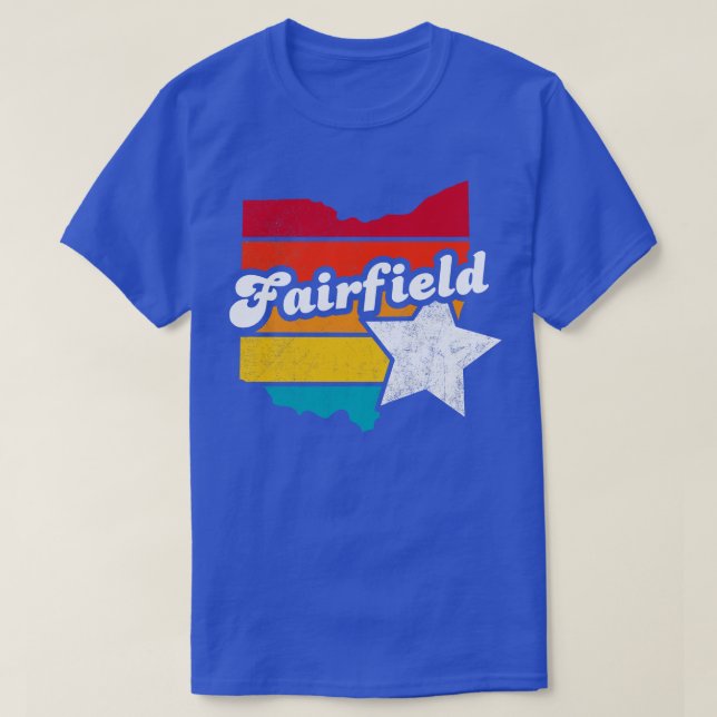 Camiseta Fairfield Ohio Vintage angustiou Souvenir 1 (Frente do Design)