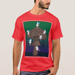 Camiseta Fairies Vintage Mushroom Art Aesthetic Cottagecore