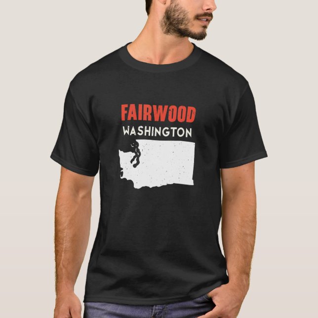 Camiseta Fairwood Washington EUA State America Viagem Washi (Frente)