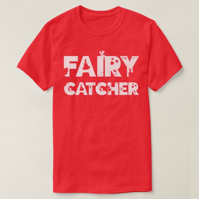 Camiseta Fairy Catcher Costume Parente Família Fritume T (Frente do Design)