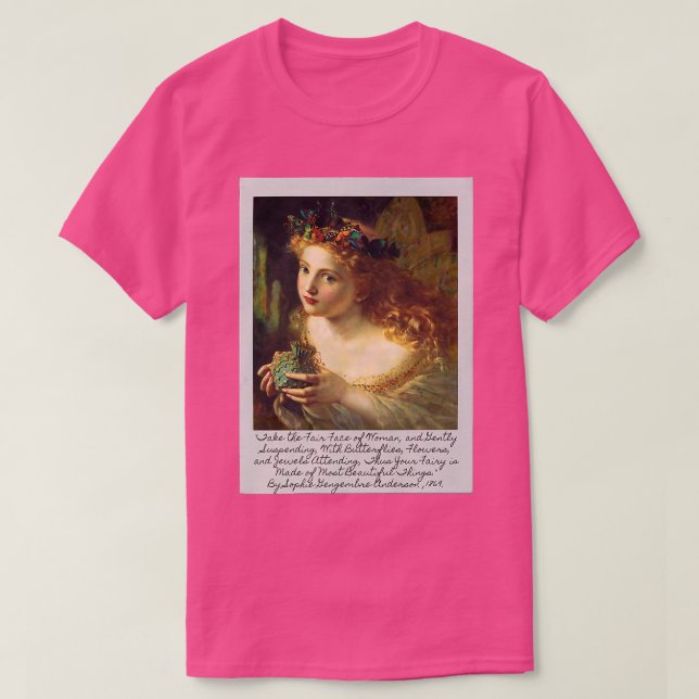 Camiseta Fairy Faerie Art (Frente do Design)