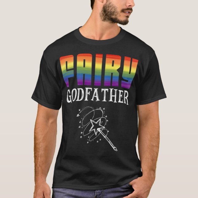 Camiseta Fairy LGBT Pride Equality Awareness Godfather  (Frente)