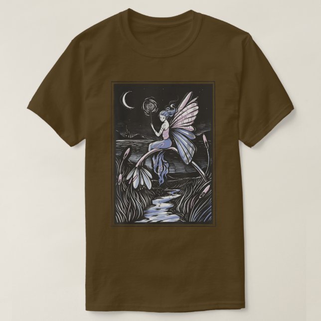 Camiseta Fairy Night Fairycore Fantasy Magic Nature Fairywa (Frente do Design)