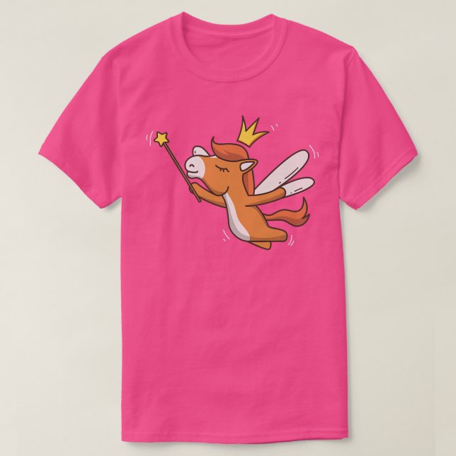 Camiseta Fairy Pony Willife Mystical Animal Pony Fairy Lov (Frente do Design)